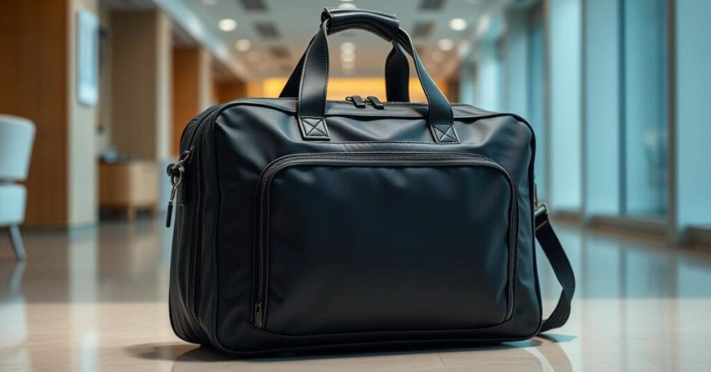 A stylish and practical travel bag for men, perfect for business and leisure trips.