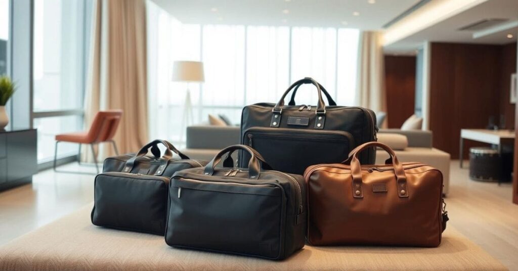 Stylish and durable bag for travel for men, designed for business and leisure trips.