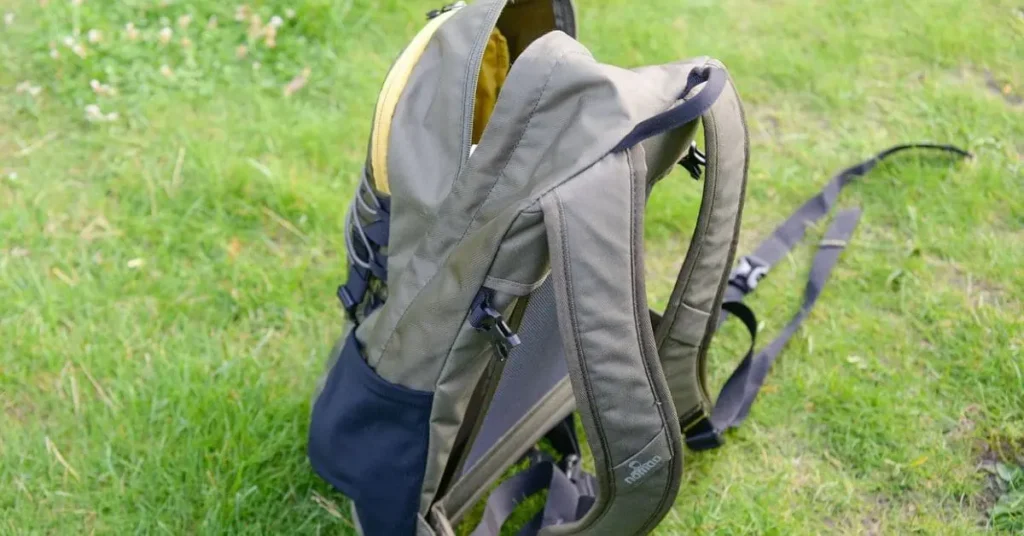 Osprey backpack designed for budget travel, featuring durable materials and multiple compartments for adventure trips.