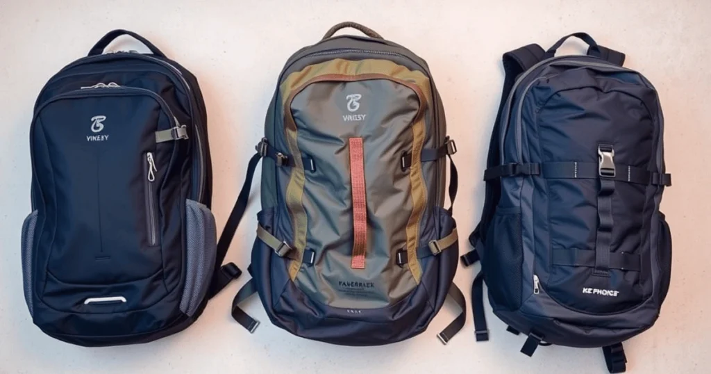 A man cleaning his travel backpack for men with a soft cloth to maintain its condition.